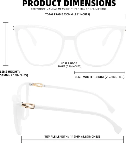 Vista 6 de FEISEDY Gafas de bloqueo de luz azul ojo de gato para mujer, gafas de computadora de moda Cateye B2977