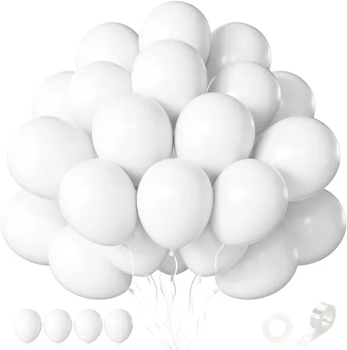 Vista 53 de Globos rosa claro, 125 piezas de diferentes tamaños de 8, 12, 10, 5 pulgadas, kit de arco de globos rosa pálido pastel para princesa, cumpleaños
