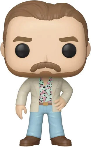 Vista 5 de POP Stranger Things - Figura de vinilo de Funko de Jim Hopper (Date Night) (paquete con funda protectora de caja compatible), multicolor, 3.75