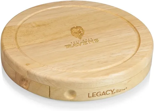 Vista 22 de Picnic TIME NFL Brie Cheese Board and Knife Set - Charcuterie Board Set - Wood Cutting Board