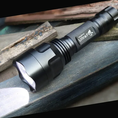 Vista 6 de ULTRAFIRE Linterna LED C8 de 1000 lúmenes altos, mini linterna de mano de 5 modos, impermeable IPX6, con cargador y UFB18, para emergencias