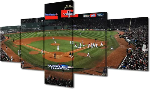 Vista 60 de Arte para pared, lienzo para estadio deportivo, arte para pared, diseño de campo de Wrigley en Chicago, pinturas de Chicago, impresiones sobre