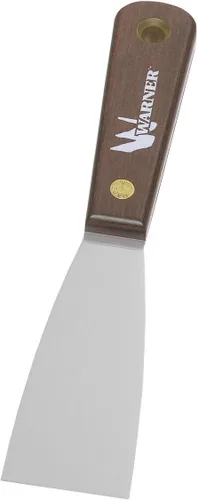 Vista 3 de Warner Manufacturing Warner Tool 627 Cuchillo de masilla Full Flex de 1-1/2", acero al carbono, mango de palisandro, multicolor