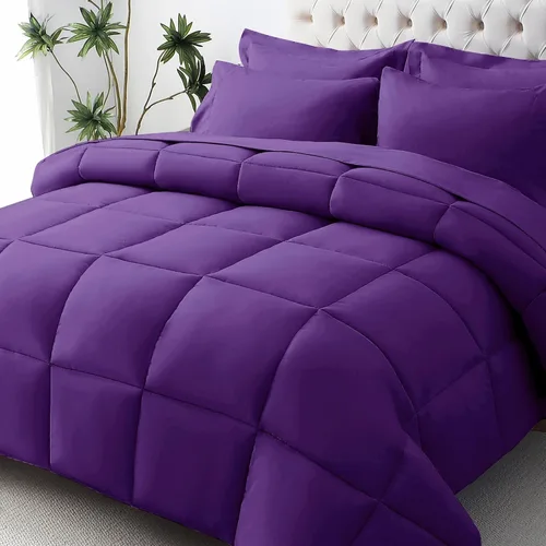 Vista 29 de JOLLYVOGUE Juego de edredón individual XL, cama ultrasuave en una bolsa, tamaño individual XL, 5 piezas, juego de ropa de cama certificado Oeko-TEX