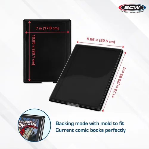 Vista 3 de BCW Marco de cómics con protección UV, edad moderna/actual, marco de exhibición de cómics, vitrina de cómics, portarretratos para cómics