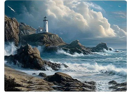 Vista 9 de Coastal Shoreline Waves Sandy Beach Tabla de cortar de vidrio para cocina, regalo decorativo (playa)