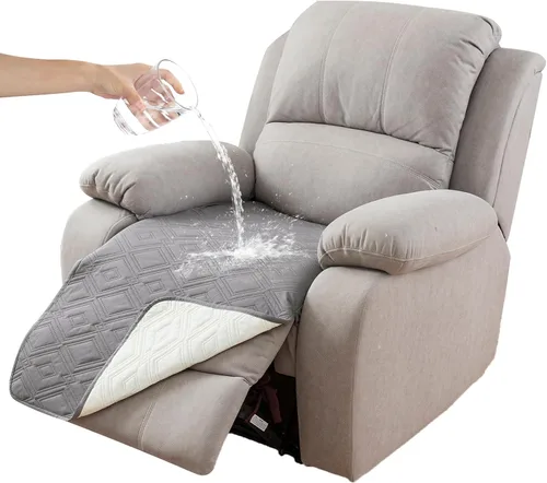 Vista 55 de Genina Juego de 2 Fundas de Reposabrazos para Sofá 100% Impermeables, Fundas para Reposabrazos de Sofá, Sillón, Protectores Antideslizantes