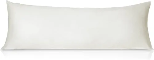 Vista 13 de Leeden - Funda de almohada de algodón para el cuerpo de 800 hilos, ultrasuave y transpirable para adultos, cierre de sobre, 21 x 54 pulgadas