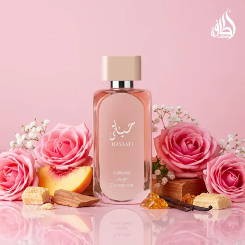 Vista 5 de Lattafa Hayaati Florence - Eau de Parfum en espray para mujer, 3.4 onzas