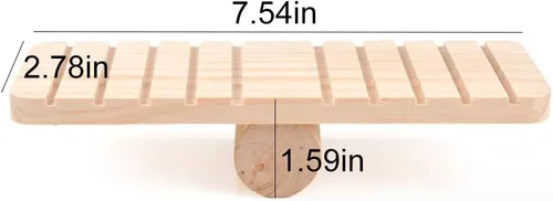 Vista 6 de Juego de 5 piezas de hámster para masticar, árbol de madera, decoración de hábitat, sombrero de Navidad para chinchillas de animales pequeños