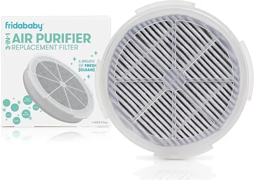Vista 6 de Frida Baby 3-en-1 Purificador de Aire para Bebés para Alivio de Alergias, Máquina de Sonido para Dormir + Luz Nocturna, Purificador con Filtro HEPA