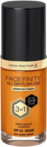 Vista 23 de Max Factor Facefinity 3 en 1 base de maquillaje líquida todo el día sin imperfecciones, SPF 20-32 Beige claro, 30 ml