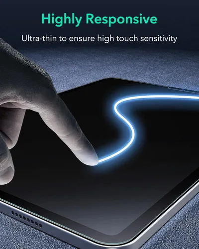 Vista 8 de ESR Protector de pantalla para iPad Pro de 11 pulgadas (2022/2021/2020/2018), protector de pantalla para iPad Air 5/4, película de vidrio templado