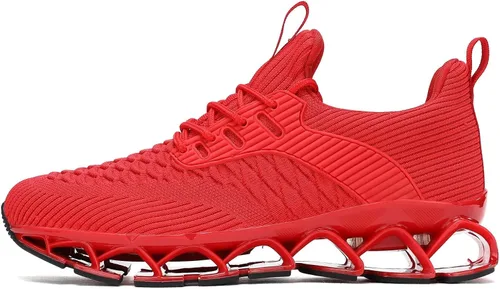 Vista 3 de Zapatos deportivos para hombre sin cordones para caminar y correr, tenis con diseño de hoja, informales, cómodos, antideslizantes, para el trabajo