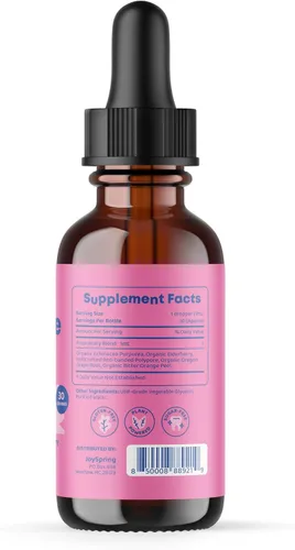 Vista 5 de JoySpring Zinc con suplementos de vitamina C para niños, refuerzo inmunológico para un sistema inmunológico apoyado y gotas de melatonina