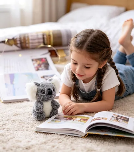 Vista 2 de Muñeco de peluche para niños, lindo cojín de oso de koala de peluche