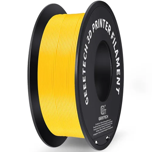 Vista 14 de GEEETECH Filamento PLA de color dorado sedoso de 0.069 libras, filamento de seda brillante para impresora 3D, carrete de 2.2 libras, precisión