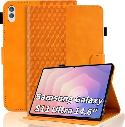 Vista 18 de Funda para Samsung Galaxy Tab S6 Lite 2024/2022/2020 de 10.4 pulgadas SM-P620/P625/P610/P613/P615/P619 de piel sintética, funda magnética con Negro