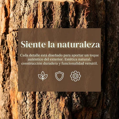Vista 9 de Housoutil Jarrón de madera para centros de mesa, paquete de 3 jarrones de madera rústicos para tocón de árbol, cubo de flores de corteza de madera
