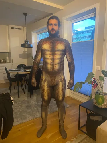 Vista 4 de Disfraces de cosplay con estampado 3D de elastano Zentai, traje de alienígena para adultos y niños
