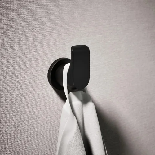 Vista 2 de Kohler 97499-BL Avid - Gancho para bata, color negro mate