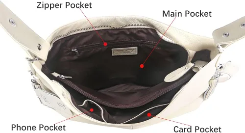 Vista 53 de Moda suave cuero genuino borla mujer bolso señoras hombro mensajero hobo bolso