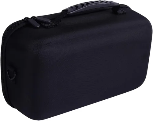 Vista 3 de Funda de transporte para JBL Charge 6 con altavoz Bluetooth, bolsa de almacenamiento portátil con correa para el hombro (todo negro)