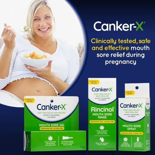 Vista 4 de Canker-X Gel para el dolor bucal, alivio rápido del dolor y curación para las aftas, mordeduras de mejillas y abrasiones orales, gel para aliviar