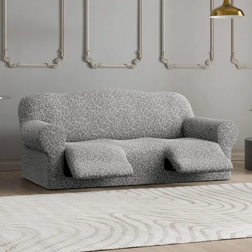 Vista 2 de PAULATO BY GA.I.CO. Funda para sofá reclinable, funda reclinable, funda de tela de poliéster suave, protector de muebles elástico con ajuste