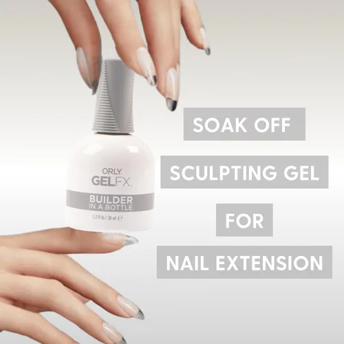 Vista 2 de Orly Builder In A Bottle - Gel de escultura para extensión rápida de uñas, reparación y fortalecimiento Gel constructor de larga duración