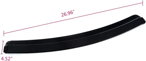 Vista 6 de CHEDA Combinación de parachoques delantero, protector divisor de labio, compatible con Dodge Charger 2015-2020 SRT solo estilo V2, negro brillante