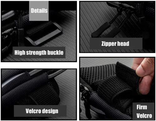 Vista 4 de Fitness Arm Band, Water Proof Phone Holder for Running and Workouts with Secure Pocket Design, Adjustable Sports Strap (Black)