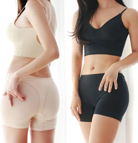 Vista 5 de Waybe Bragas sanitarias Boyshort para mujer: Ropa interior para mujer PerfectFit Super LeakGuard