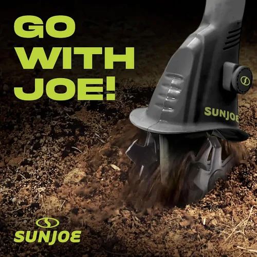 Vista 5 de Sun Joe Aardvark 2.5 amperes eléctrico Jardín Cultivador, Verde