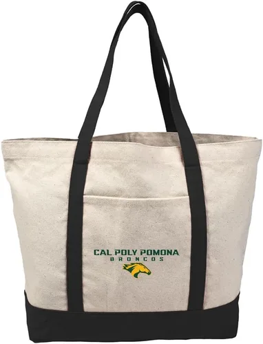 Vista 87 de Campus Lab Bolsa de lona con logotipo primario colegiado con bolsillo externo, bolsa de hombro reutilizable para ir de compras, playa Águilas A&m