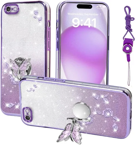 Vista 27 de para Apple iPhone 6 (12 cm) Funda para teléfono, para iPhone 6S Funda para teléfono móvil para mujeres y niñas, Funda protectora de TPU con diseño