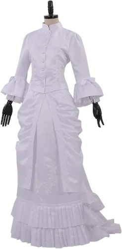 Vista 2 de Fortunehouse Vestido victoriano de Bustle disfraz de Halloween Steampunk victoriano gótico cosplay