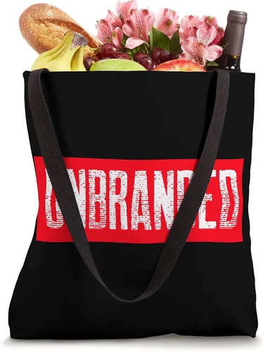 Vista 4 de Bolsa de mano con diseño gráfico rojo y blanco sin
