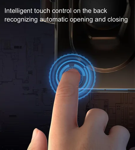 Vista 6 de Cargador inalámbrico transparente con sensor inteligente de 15 W, soporte para teléfono de ventilación de aire del automóvil, carga rápida QC