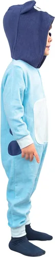 Vista 3 de Disfraz colorido de Halloween para perro, disfraz de cosplay con cremallera y capucha para niños y niñas
