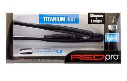 Vista 7 de Kiss Products Red Pro - Plancha plana de titanio, 1/2 pulgada, 1 libra