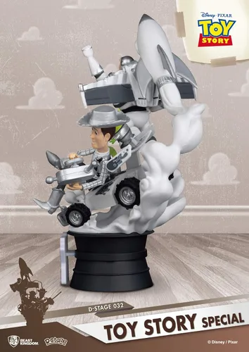 Vista 9 de Beast Kingdom Toy Story: Estatua de la serie Ds-032 de Woody & Buzz Deluxe Galaxy Version Ds-032
