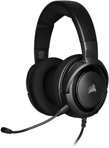 Vista 12 de Corsair HS35 v2 Auriculares con cable para juegos multiplataforma – Micrófono omnidireccional flexible – Conexión universal de 3.5mm – PC, Mac, PS5