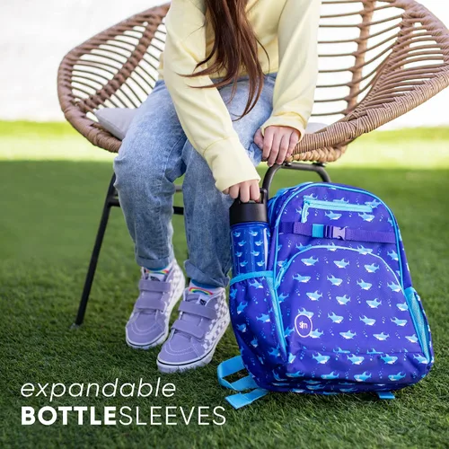 Vista 6 de Simple Modern Mochila grande Nickelodeon Viacom para niños y niñas escolares Mochila primaria para adolescentes Colección Fletcher Niños - 16