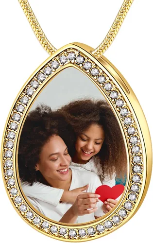 Vista 8 de Fanery Sue Collar de urna para cenizas humanas, collar de urna de cristal de corazón para cenizas, collar de urna personalizado para cenizas, urna