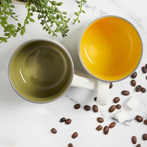 Vista 4 de Christian Art Gifts Taza grande de cerámica para café y té para mujeres: Las palabras amables son como la miel Versículo bíblico inspirador,
