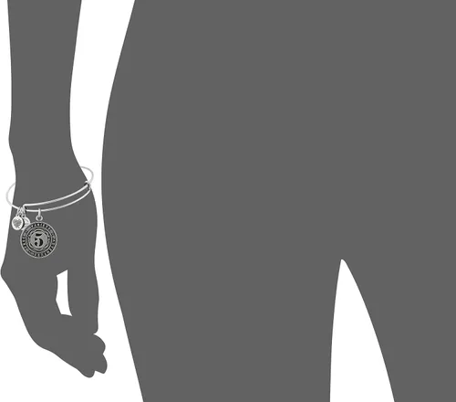 Vista 2 de Alex and Ani Pulsera de alambre extensible con número "Numerology
