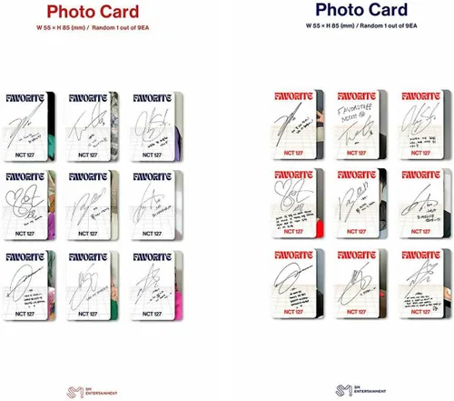Vista 5 de NCT 127 Favorito 3er álbum de reempaquetado 2 versión CD+1p póster+112p fotolibro+1p marcador+1p postal+1p tarjeta colgante+1p PhotoCard+Mensaje