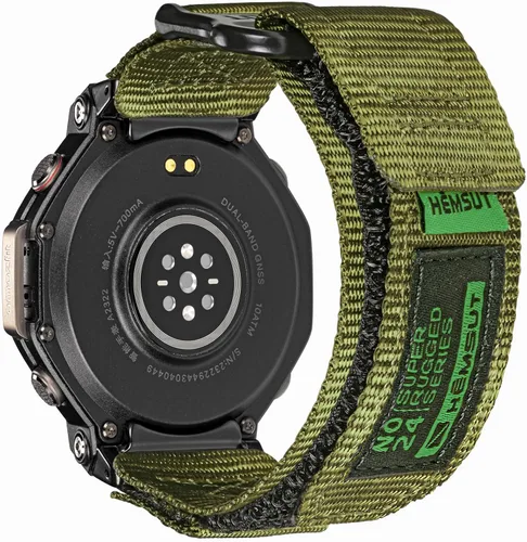 Vista 13 de SMITHA Correas de reloj compatibles con Amazfit T-Rex, T-Rex PRO, T-Rex 2, T-Rex 3 o T-Rex 3 PRO (1.890 in)/(1.732 in), T-Rex Ultra 1/2, correa Negro