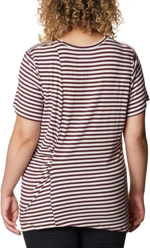 Vista 2 de Women's Essential Elements Striped Short Sleeve Shirt